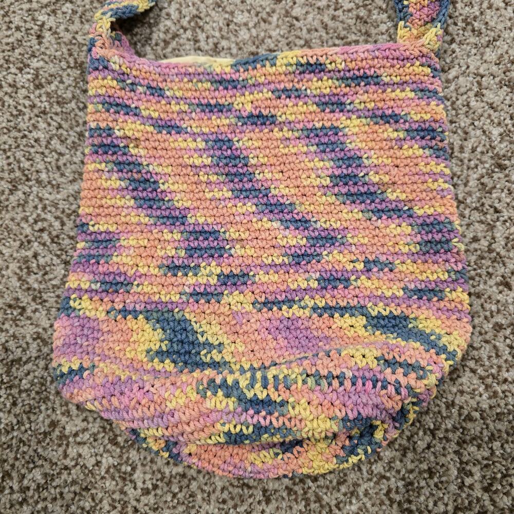 Wild Fable Knit Colorful Boho Hobo Crossbody Bag - Picture 3 of 9